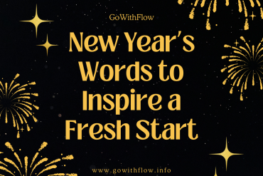 Words for New Year’s Eve