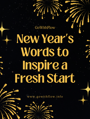 Words for New Year’s Eve