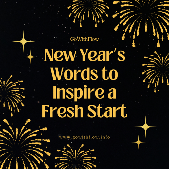 Words for New Year’s Eve